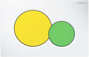 2 kademeli deşarj için Geberit Sigma01 kumanda kapağı - 006