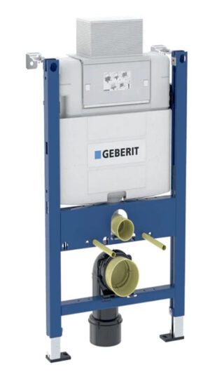 Asma klozet için Geberit Duofix elemanı, 82 cm, Alpha 12 cm gömme rezervuar ile, 63 litre