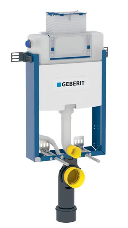 Asma klozet için Geberit Kombifix elemanı, 98 cm, Omega 12 cm gömme rezervuar ile