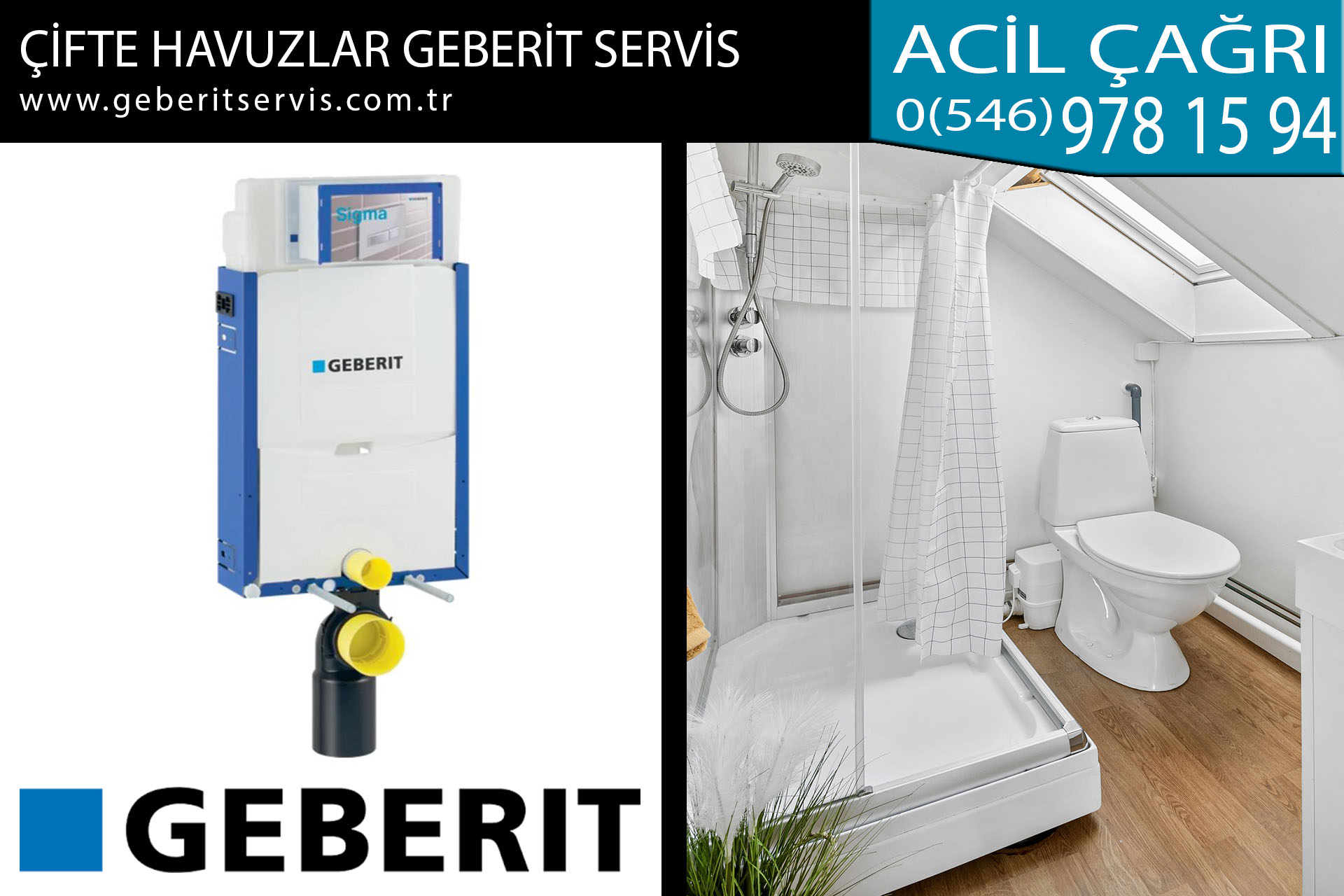 çifte havuzlar geberit servis